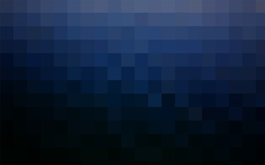 Deep Blue Pixelated Gradient Background with Dark and Cool Tones - Minimalist Abstract Digital Art for Modern Design, Technology, and Atmospheric Visual Projects