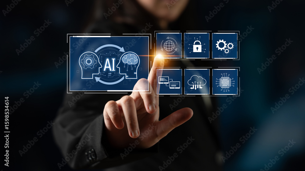 Poster ai system integration improves artificial intelligence platform. ai system integration enhances auto