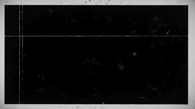 Vintage old film overlay with dust scratches film frame and analog video texture for retro cinematic footage background effect grunge distressed damaged noisy g