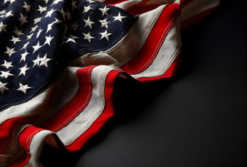 A red, white, and blue American flag
