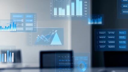 Data visualizations on transparent screens - Powered by Adobe