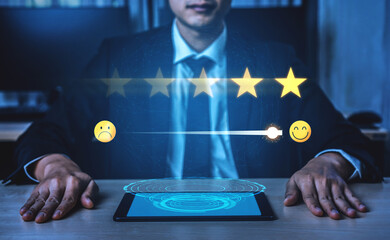 Customer satisfaction measures experience. Customer satisfaction improves service, builds loyalty, customer enhances trust, and customer satisfaction drives feedback. Vouch