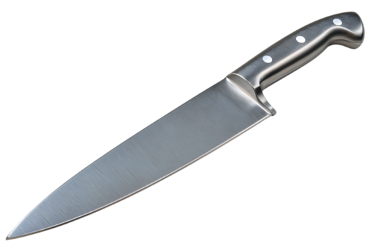 Chef knife isolated on transparent background