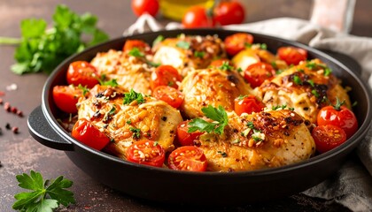 Roasted chicken breast with cherry tomatoes (1)
