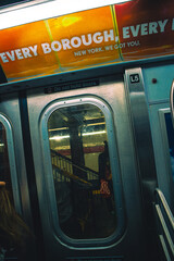 Obraz premium Subway stop at night