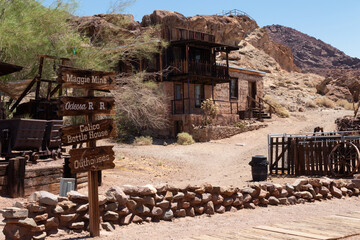 Calico ghost town in the old west of California