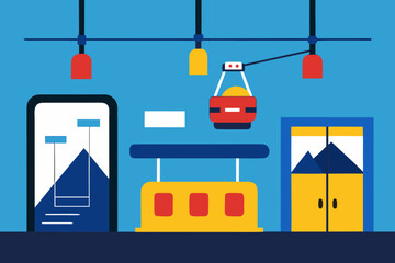 vector illustration of a train