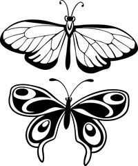 Butterfly Silhouette Vector Design