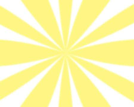 Vibrant yellow sunburst rays radiating outward from a central point against a stark black background