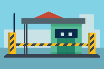 Obraz premium vector illustration of a building