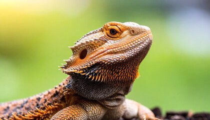 Obraz premium Close-up of a colorful lizard
