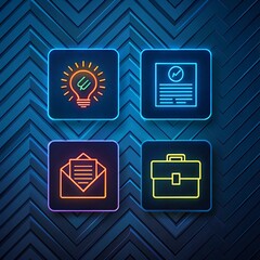 set of icons for web