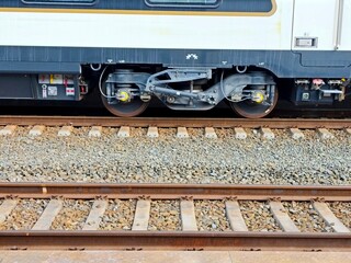train and railway . High quality photo