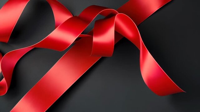 Red Ribbon Close Up