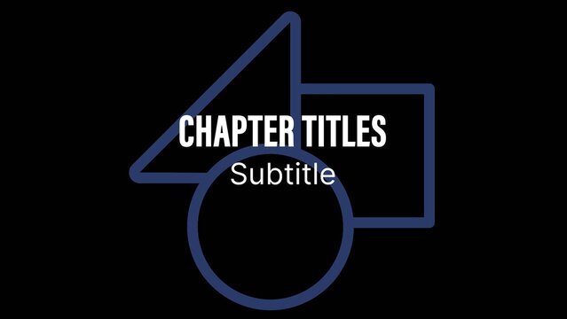 Chapter Titles with Wipe