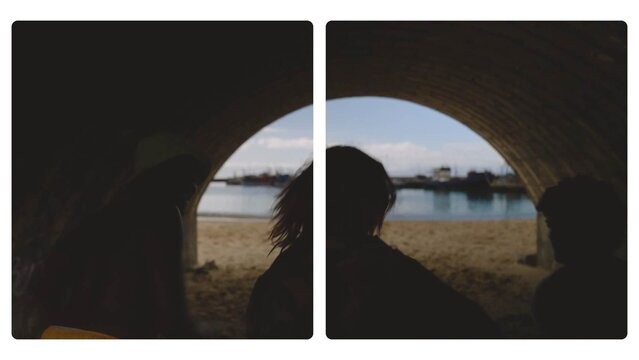 Split Screen Backgrounds with 5 Patterns