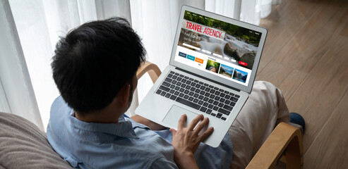 Online travel agency website for modish search and travel planning offers deal and package for...