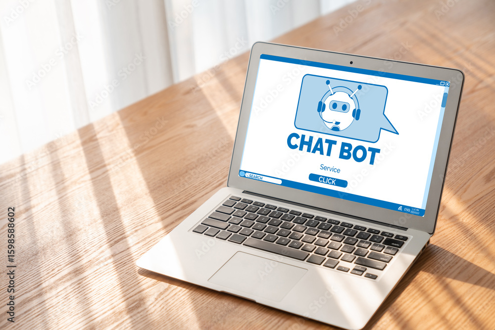 Poster chatbot software application for modish online business that automatically reply to customer questio