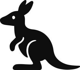 Iconic Kangaroo Silhouette Australian Wildlife Symbol