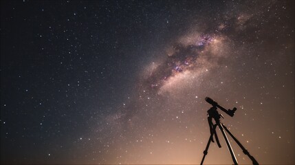 telescope at night