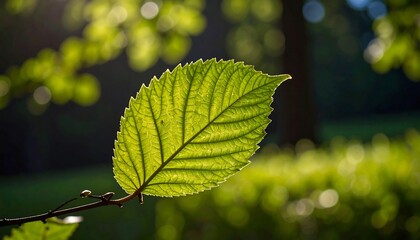 Close-up of vibrant green leaf (1)