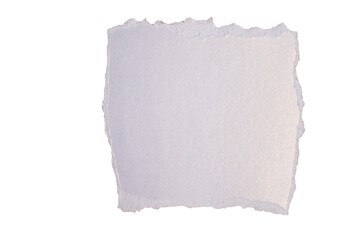Obraz premium Torn silver paper sheet on transparent background 