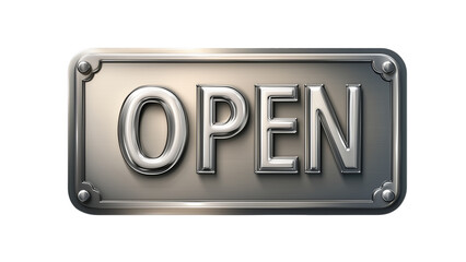 OPEN icon on transparent background 