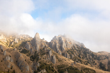 carpathian mountains in romania peak ciucas