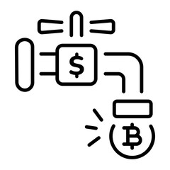 A line style icon showing liquidity