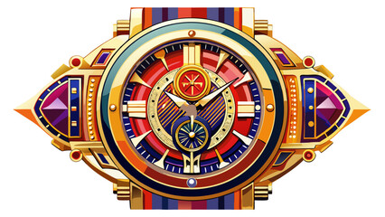 Very beautiful Luxury wrist watch on white background. Fashion accessory white background, 