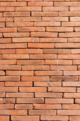 The old red brick wall in the Temple