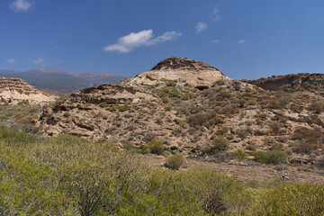 Los Derriscaderos rugged ravine landscape