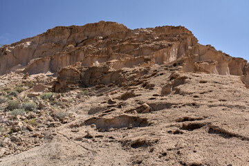 Los Derriscaderos rugged ravine landscape