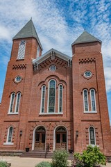 Historic Church on Market Street, on a Summer Day, Sunbury Pennsylvania