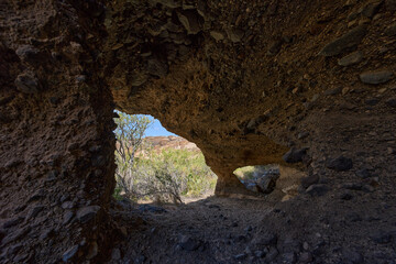 Eroded volcanic formation Los Derriscaderos