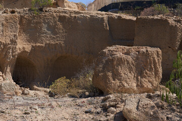 Los Derriscaderos rugged ravine landscape