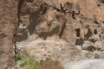 Los Derriscaderos rugged ravine landscape