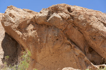 Los Derriscaderos rugged ravine landscape