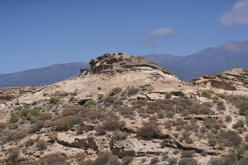 Los Derriscaderos rugged ravine landscape