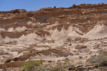 Los Derriscaderos rugged ravine landscape