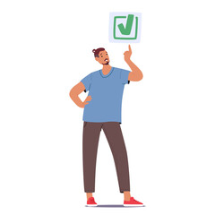 Hipster man cartoon character rejoicing completed task finishing schedule work isolated on white