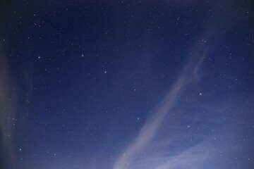 The big dipper in the summer sky