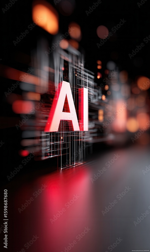 Poster inside the machine learning realm with artificial intelligence at the forefront