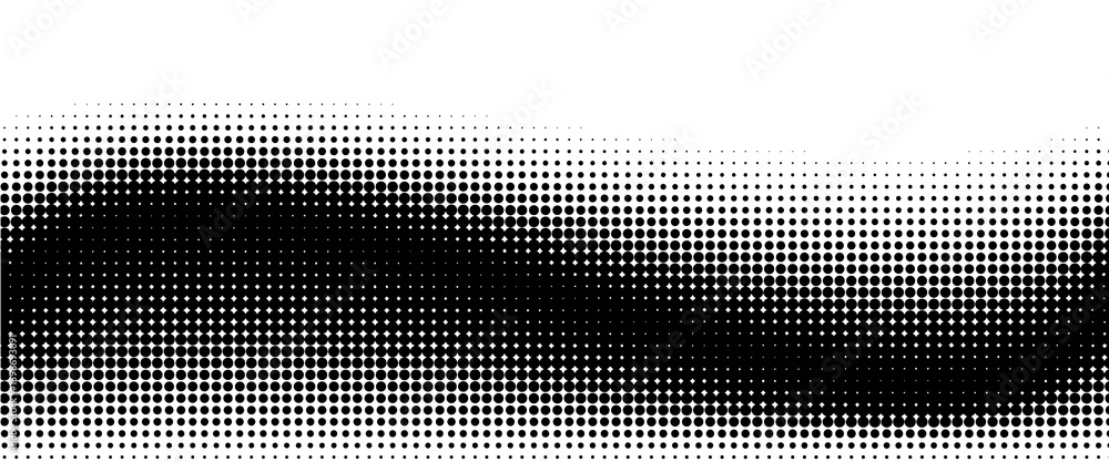 Poster halftone background vector. monochrome abstract dot, gradient halftone dots for background pattern a