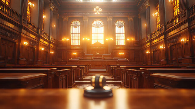 Grand Courtroom Justice and Law Interior