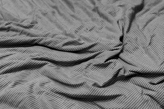 black stripped fabric texture