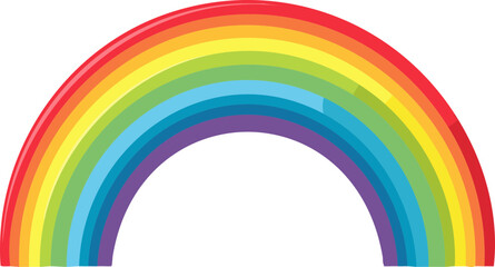rainbow on a white background