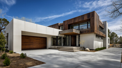 Ultra Modern Luxury Home with Driveway & Garage – Award-Winning Contemporary Architecture in Wooded Setting