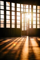 Sunlit Doorway - Hope, New Beginnings, Bright Future