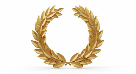 Golden Laurel Wreath Symbol of Victory and Achievement image